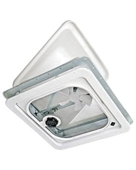 Ventlinedex Ventline V209450100 Birch White 14 12V Radius Corner Vent With Pop Up Screen