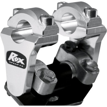 Rox Speed Fx 2In Pivoting Riser For 78In Handlbar Natural Aluminum 1Rp2Ssn