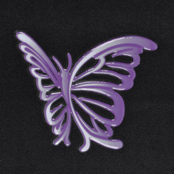 Bdk Purple White Butterfly Design Carpet Car Floor Mats For Auto Van Truck Suv4 Pieces Front Rear Full Set With Rubber Backin