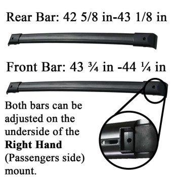 Brightlines Roof Rack Cross Bar Replacement For Honda Odyssey 20052010