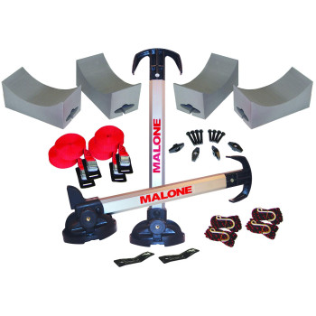 Malone Stax Pro2 Universal Car Rack Folding Kayak Carrier 2 Boat Carrier