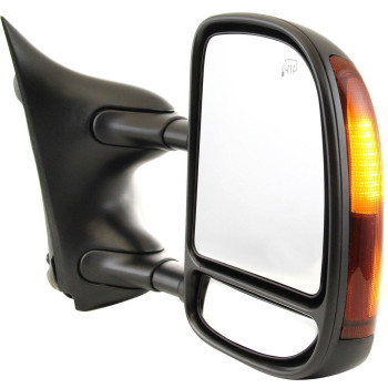 Kool Vue Passenger Side Power Heated Towing Mirror For Ford F250 F350 Super Duty 19992007 With Signal Light Textured Crew Cab