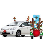 Amscan Festive Reindeer Car Kit 16 8 Pack Of 3 Multicolor Plush Antlers Nose Transform Your Vehicle For The Holi