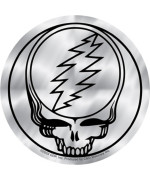 Licenses Products Grateful Dead Steal Your Face Sticker Chrome