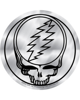 Licenses Products Grateful Dead Steal Your Face Sticker Chrome