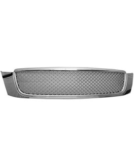 Grille Compatible With 20002005 Cadillac Deville Diamond Mesh Style Abs Chrome By Ikon Motorsports