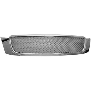 Grille Compatible With 20002005 Cadillac Deville Diamond Mesh Style Abs Chrome By Ikon Motorsports