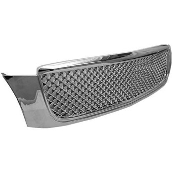 Grille Compatible With 20002005 Cadillac Deville Diamond Mesh Style Abs Chrome By Ikon Motorsports