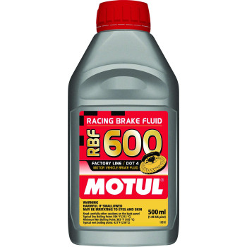 Motul Mtl100949 8068Hl Rbf 600 Factory Line Dot4 100 Percent Synthetic Racing Brake Fluid600 500 Ml