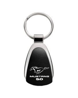 Ford Mustang 50 Black Tear Drop Key Chain