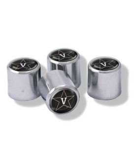 Ncaa Vanderbilt Commodores Metal Tire Valve Stem Caps 4Pack