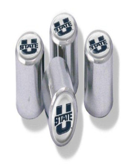 Ncaa Utah State Aggies Metal Tire Valve Stem Caps 4Pack