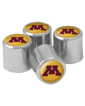 Ncaa Minnesota Golden Gophers Metal Tire Valve Stem Caps 4Pack