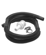 Shoreline Marine Bilge Pump Plumbing Kit Plastic 2 Stainless Steel Hose Clamps Easy Installation Heavyduty Marine Acces