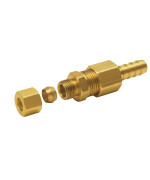 Derale 13031 516 Cooler Line To 38 Npt Hose Barb Universal Transmission Line Fitting Brass