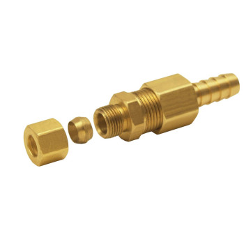 Derale 13031 516 Cooler Line To 38 Npt Hose Barb Universal Transmission Line Fitting Brass