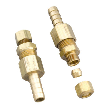 Derale 13031 516 Cooler Line To 38 Npt Hose Barb Universal Transmission Line Fitting Brass