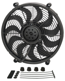 Derale 18217 17 High Output Radiator Fan Black