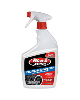 Black Magic 120066 Blechewite Tire Cleaner 32 Oz Fastacting Formula Dissolves Brake Dust Grime And Road Film Off Tires