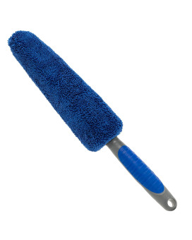 Viking Wheel Brush Or Rim Brush For Car Metal Free Blue 25 Inch X 143 Inch