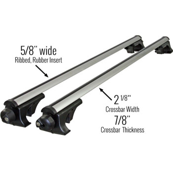 Apex Side Rail Mounted Aluminum Roof Cross Bars Universal Up To 50