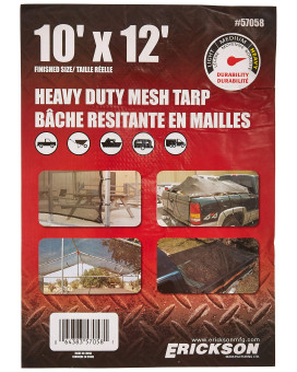 Erickson 57058 Heavy Duty Mesh Tarp 10 X 12