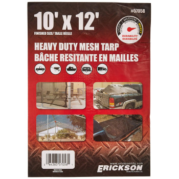 Erickson 57058 Heavy Duty Mesh Tarp 10 X 12