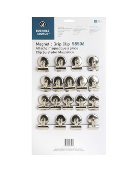 Business Source Bsn58506 Magnetic Grip Clips Pack