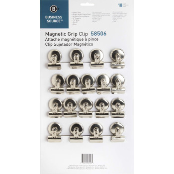 Business Source Bsn58506 Magnetic Grip Clips Pack