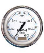 Faria 33832 Chesapeake Tachometer Gauge With Hourmeter 7000 Rpm White Ss 4