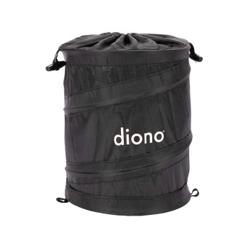 Diono Popup Trash Bin Collapsible Car Trash Can Portable Small Leak Proof Perfect For Keeping Car Clean Black