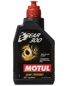 Motul Gear 300 75W90 100 Percent Synthetic Gear Oil 1 Liter 105777