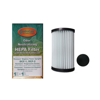 Envirocare Replacement Tower Hepa Vacuum Filters Designed To Fit Kenmore Progressive Bagless Uprights