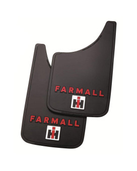 Plasticolor 000588C01 Hi Farmall Logo 11X19 Easy Fit Mud Guard Set Of 2