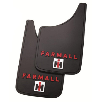 Plasticolor 000588C01 Hi Farmall Logo 11X19 Easy Fit Mud Guard Set Of 2