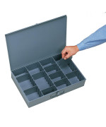 Durham 21595Ind Gray Cold Rolled Steel Individual Adjustable Compartment Small Scoop Box 1338 Width X 2 Height X 914