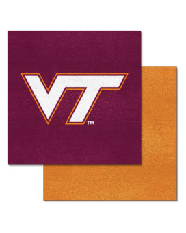 Fanmats 8531 Virginia Tech Hokies Team Carpet Tiles 45 Sq Ft