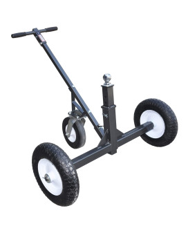 Tow Tuff Adjustable Heavy Duty Durable Steel Trailer Dolly With 10 Inch Swivel Caster 1000 Pound Weight Capacity And 16 Inch F