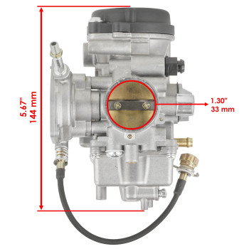 Caltric Carburetor Compatible With Yamaha Big Bear 400 2X4 4X4 Yfm400 20002006