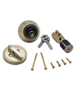 AP Products 1212.1180 Dead Bolt Lock Set - Polished Brass