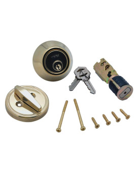 AP Products 1212.1180 Dead Bolt Lock Set - Polished Brass