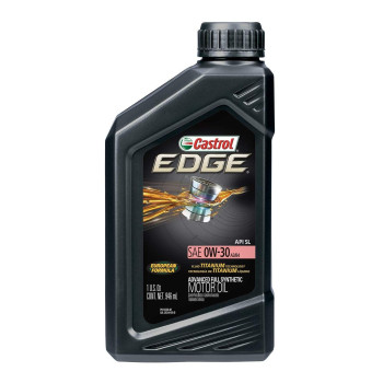 Castrol Edge Euro 0W30 A3B4 Advanced Full Synthetic Motor Oil 1 Quart Pack Of 6