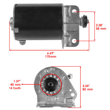 Caltric Starter Briggs Stratton 693551 593934 14 Tooth Compatible With Craftsman