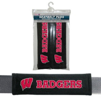 Wisconsin Badgers Seat Belt Pads Co