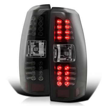 Specd Tuning Black Housing Clear Lens Led Tail Lights Compatible With 20072012 Chevy Avalanche Left Right Pair Assembly