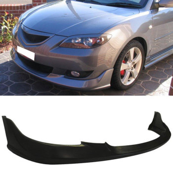 Front Bumper Lip Compatible With 20042006 Mazda 3 Typei K Style Pu Black Front Lip Spoiler Splitter By Ikon Motorsports 2005