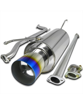 Specd Tuning Burnt Tip Catback Exhaust Muffler Compatible With 19982002 Honda Accord 4 Cylinder