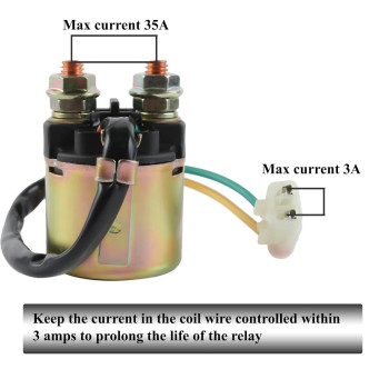 Glenparts Starter Solenoid Relay For Honda 350 Trx350 Fourtrax Rancher 2000 2001 2002 2003 2004 2005 2006 Trx350Fm Trx350Tm Trx3