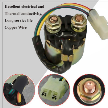 Glenparts Starter Solenoid Relay For Honda 350 Trx350 Fourtrax Rancher 2000 2001 2002 2003 2004 2005 2006 Trx350Fm Trx350Tm Trx3