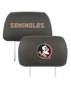 Fanmats 12565 Florida State Seminoles Embroidered Head Rest Cover Set 2 Pieces